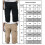 Men's Cargo Combat Pants Elastic Waist 3/4 Length 4