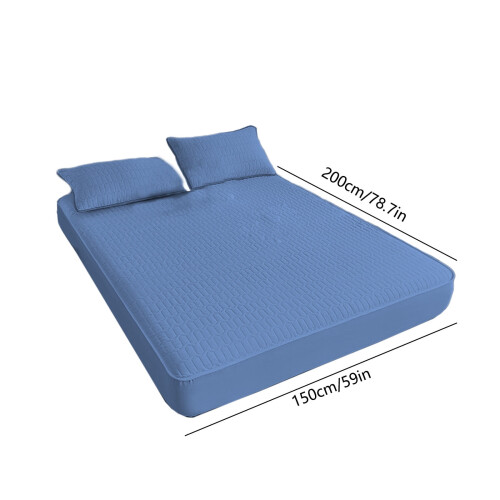 Quilted Flannel Fitted Sheet Twin 80x60 in 2