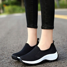 Women's Running Shoes Black Non-Slip Durable Sole 1 Pair