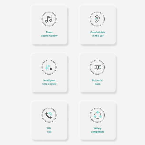 In-Ear Earphones with Microphone 3.5mm Wired for iOS Android 2