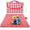 Waterproof Picnic Blanket Red 79x79 Inch 1