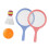 Children's Badminton Set Blue Pink 2 Rackets 5