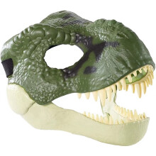 3D Dinosaur Mask Role Props Performance Headgear Dinosaur Dino Festival Carnival Gifts Green