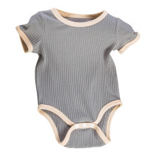 Baby Girl Romper Short Sleeve Round Neck Bodysuit 0-3