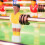 Plastic tabletop football player assorted colors tournament 2