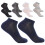 Men's Ankle Socks with Elastic Support 5 Pairs 4