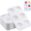 Plastic Paint Palette 6-Well Rectangular 15 Pack 1
