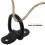 BESTONZON Iron Tie Down D-Rings Black 4pcs 7