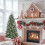 Artificial Christmas Tree PE/PVC 5 ft 1113 tips with red 7