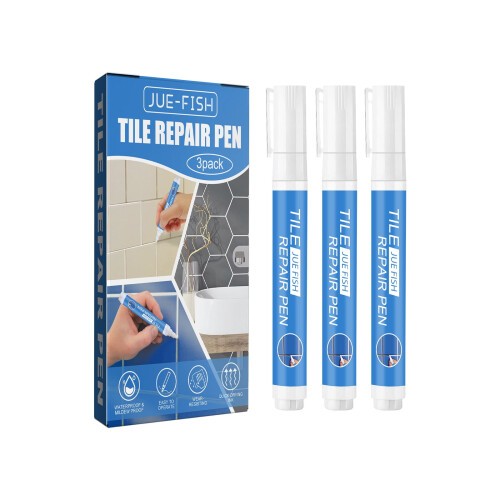 Grout Colorant and Sealer Pen White 3 pcs 1