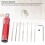 Model Scriber Set Tungsten Steel 0.1-2.0 mm 9-Piece 8