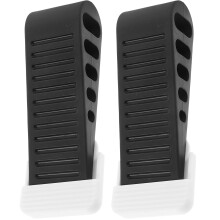 Door Stopper Soft Black Rubber 2 pcs 5.3 x 2.0 x 1.2 in