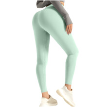 Női Magas Derekú, Egyszínű Jóga Leggings Csípőemeléssel