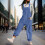 Women's Solid Work Overalls with Pockets 1