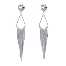 Ear Plug Tunnel Tassel Dangle Jewelry 2 Pcs