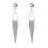 Ear Plug Tunnel Tassel Dangle Jewelry 2 Pcs 1