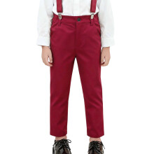 Boys School Uniform Pants Wrinkle-Resistant Adjustable
