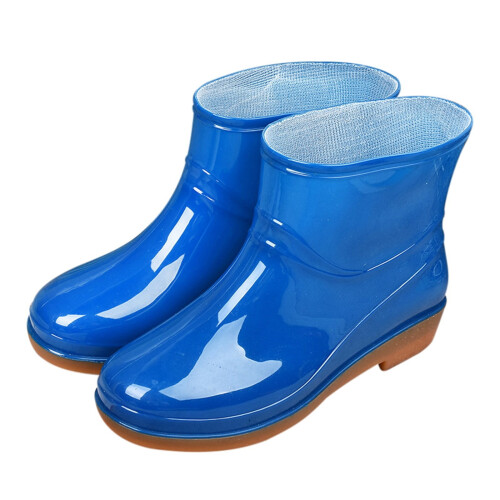 Outdoor Rain Boots Casual Flat Sole Slip-On for Spring