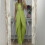 Women's Green Lounge Set Blouse and Pants 2-Piece 1