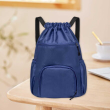 Mesh Sports Backpack for Basketball Soccer Volleyball Gray