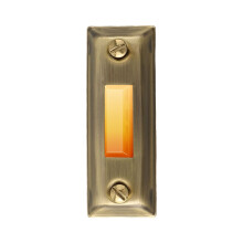 Doorbell Button Wall Mounted Metal 3.07x1.14x1.1 in