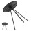 Compact Black Round Folding Table Outdoor Use 1