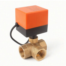 220V 4W Electric Motorized Ball Valve DN20/DN25 Brass 2-Way
