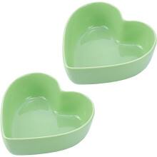 Heart-Shaped Bowls for Salad Soup Dessert 2 pcs