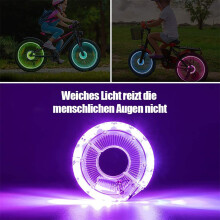 USB Rechargeable Waterproof Bike Spoke Lights LED 12pcs