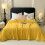 Polyester Blanket Yellow Jacquard Waffle 100x150cm 1