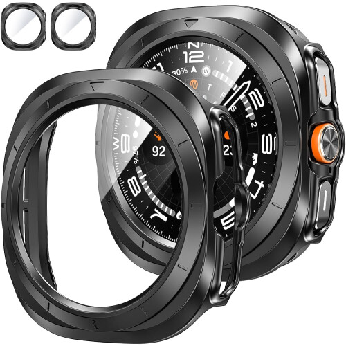 Galaxy Watch 7 Ultra 2024 Screen Protector Case 2 Pack