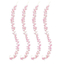 4PCS Imitation Flowers, 1.8 M   Garland, Imitation Flowers Vines for Wall, Stairs and Wedding, Living Room