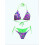 Women's Leopard Print Bikini Set Halter Triangle Bra 1