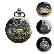 Men's Decorative Pocket Watch with Antique Engraving
