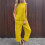Women's Cotton Tracksuit Set Solid Sleeveless Top and Pants 2