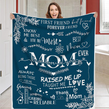 Zachte plaid, een perfect cadeau voor mama – Moederdag of verjaardag.