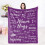 Purple Throw Blanket 60x80 inches 1