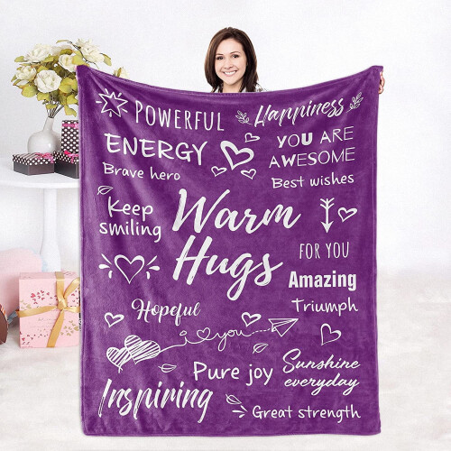 Purple Throw Blanket 60x80 inches