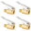 Car Tire Air Chuck Brass Open End 4 Pcs 1