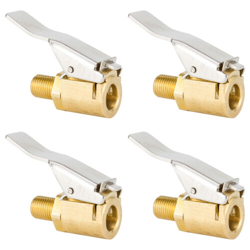 Car Tire Air Chuck Brass Open End 4 Pcs