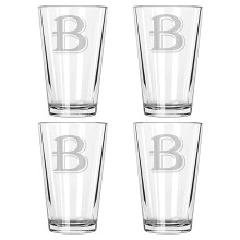 Beer Glass Set Clear 4 Pieces