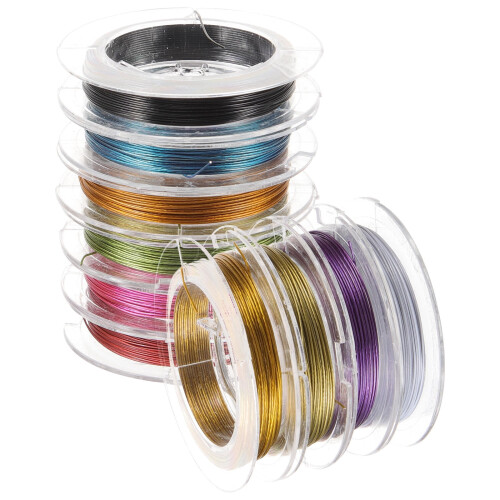 Metal Beading Wire Assorted Colors Flexible 10m