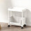 Plastic Storage Rack with Wheels White 30x20x89.5 cm ABS 1