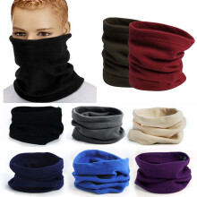Winter Fleece Neck Gaiter Windproof Thermal Scarf