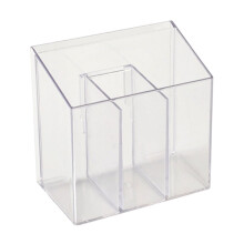 Plastic Cutlery Organizer Bucket with Drainage Holes White
