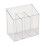 Plastic Cutlery Organizer Bucket with Drainage Holes White 1