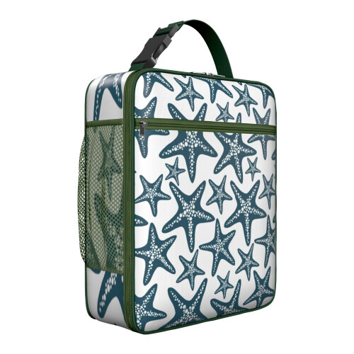 Thermal Lunch Box Bag Starfish Print Insulated Waterproof