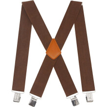Men's X-Back Suspenders 2 Inches Wide with Heavy Clips
