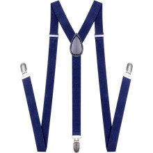 Men's and Women's Adjustable Leather Suspenders 1 Inch Wide