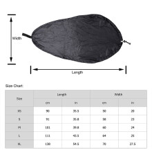 Kayak Seat Cover Black Silver-Coated Polyester XL